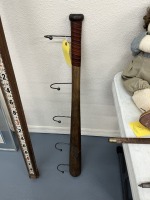 Vintage Baseball Bat Coat Rack Wood