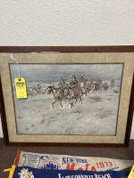 Vintage Charles Marion Russell Indian Print