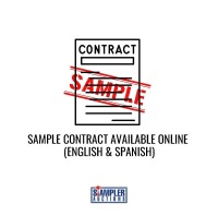 SAMPLE CONTRACT AVAILABLE ONLINE (ENGLISH & SPANISH)