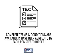 COMPLETE TERMS & CONDITIONS ARE AVAILABLE & HAVE BEEN AGREED TO BY EACH REGISTERED BIDDER