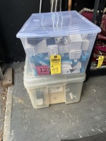 TOTES ASSORTED LIGHT BULBS, CHANDELIER, LANTERN, ETC