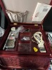 ASSORTED SEWING BASKETS WITH CONTENTS - THREAD, THIMBLES, ETC - 4