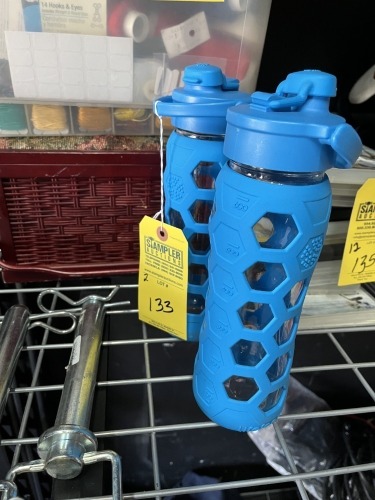LIFE FACTORY GLASS WITH RUBBER COVER TRAVEL CUPS