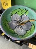 ASSORTED - 1- GARLIC ROASTER / 3- VASES / 1- DECORATIVE BOWL - 4