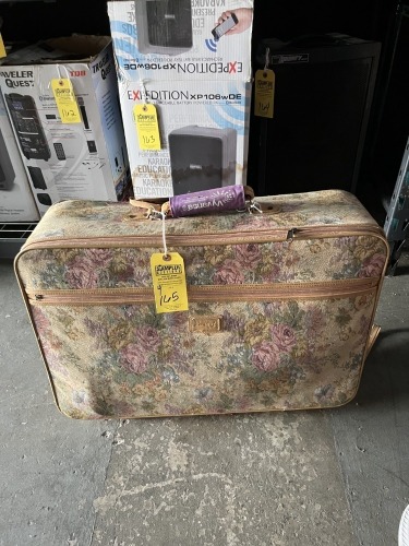 PIECES FLORAL LUGGAGE