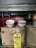 ASSORTED SMALLWARES - SQUARE BOWLS, SMALL SAUCERS, RAMEKINS