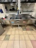 STAINLESS STEEL 3-COMPARTMENT WASH SINK WITH SINKRITE SANITATION SYSTEM ***MUST CAP ALL LINES***