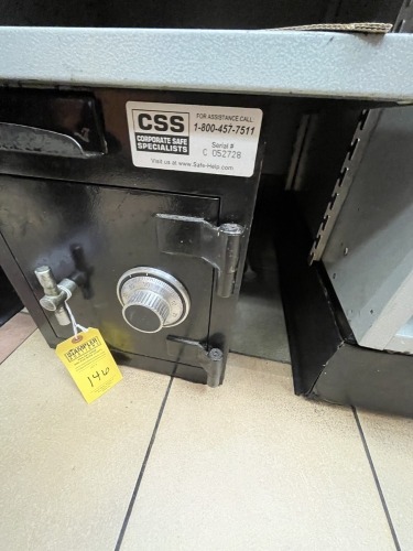 SMALL SAFE (BOLTED TO FLOOR) - COMBINATION AVAILABLE AT CHECKOUT