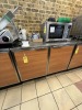 DUKE STAINLESS STEEL / WOOD-GRAIN REFRIGERATED CABINET WITH 2 DOORS