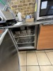 DUKE STAINLESS STEEL / WOOD-GRAIN REFRIGERATED CABINET WITH 2 DOORS - 2