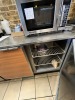 DUKE STAINLESS STEEL / WOOD-GRAIN REFRIGERATED CABINET WITH 2 DOORS - 3
