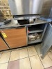 DUKE STAINLESS STEEL / WOOD-GRAIN CABINET WITH 2 DOORS - 2