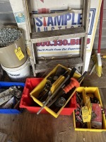 STORAGE BOXES ASSORTED TOOLS - HAMMER, TAPE MEASURER, WRENCHES, SCREWDRIVERS, TOWING ADAPTER, ETC (LOCATED IN HOLLYWOOD, FL)