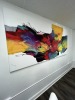 ARTWORK - ABSTRACT - SIGNED DALIA KANTOR - APPROXIMATELY 96''x48'' - 3