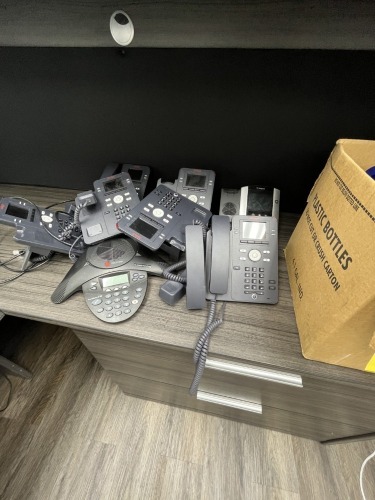 ASSORTED PHONES - POLYCOM, AVAYA, ETC