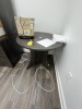 GRAY ROUND TABLE - 36'' DIAMETER
