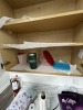 LOT CONTENTS OF BREAK ROOM CABINETS - CUPS, CONTAINERS, PAPER GOODS, PITCHERS, ETC - 5