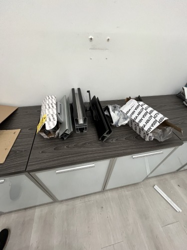 LOT ASSORTED INTERLOCK ASSA ABLOY SLIDING GLASS DOOR HANDLE ASSEMBLIES