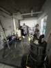 LOT CONTENTS OF ROOM - BARREL PUMPS, CHAIN, CABINET, TAPCON SCREWS, ETC