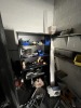 LOT CONTENTS OF ROOM - BARREL PUMPS, CHAIN, CABINET, TAPCON SCREWS, ETC - 2