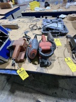 ASSORTED - 2- CORDED BELT SANDERS / 1- CORDED PALM SANDER
