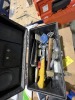 LOT TOOLBOX WITH CONTENTS - HAMMER, SCREWDRIVER, TAPE MEASURER, ALLEN WRENCHES, ETC - 3