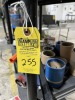 PLASTIC SHELVING UNITS WITH CONTENTS - SCREWS, TOOLS, GLOVES, GREASE CAN, ETC - 7