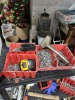 SHELVING UNIT WITH CONTENTS - TOOLS, HARDWARE, SPEAKER, ETC - 2