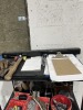 SHELVING UNIT WITH CONTENTS - TOOLS, HARDWARE, SPEAKER, ETC - 4