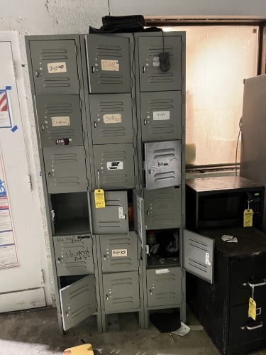 SECTIONS LOCKERS - 6 LOCKERS PER SECTION