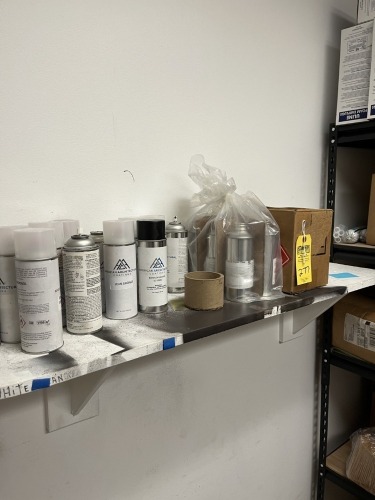 LOT ASSORTED PAINTS & CHEMICALS