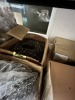 LOT CONTENTS OF SHELVING UNIT - SCREWS, WINDOW LOCKS, SMALL WHEELS, ETC - 10