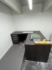 LOT OFFICE FURNITURE - L-SHAPE DESK / LATERAL FILE CABINET WITH 2 DRAWERS / CABINET WITH 2 DRAWERS / 4- CHAIRS / LATERAL FILE CABINET WITH 4 DRAWERS - 2