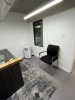 LOT OFFICE FURNITURE - L-SHAPE DESK / LATERAL FILE CABINET WITH 2 DRAWERS / CABINET WITH 2 DRAWERS / 4- CHAIRS / LATERAL FILE CABINET WITH 4 DRAWERS - 3