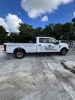 2019 FORD F-250 - VIN #1FT7W2A66KEC33236 - 4-DOOR - V8 ENGINE - WHITE EXTERIOR - AUTOMATIC TRANSMISSION - VINYL SEATS - KEYLESS ENTRY - TOW PACKAGE - UTILITY RACK - 125,568 MILES ON ODOMETER (TAILGATE & BUMPER DAMAGE - PASSENGER TAIL LIGHT DAMAGE) - 4