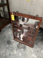 ORIENTAL MIRRORED CURIO CABINET - 24''Wx36''Hx4''D