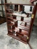 ORIENTAL MIRRORED CURIO CABINET - 24''Wx36''Hx4''D - 2