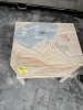 WOOD CHEST WITH DESIGN ON STAND - 2