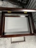 CHERRY WOOD END TABLES - 1 GLASS DISPLAY - 4