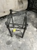 GLASS & METAL END TABLE - 2