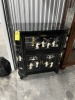 ORIENTAL BLACK LACQUER BAR CABINET WITH RAISED FIGURES