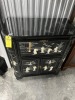 ORIENTAL BLACK LACQUER BAR CABINET WITH RAISED FIGURES - 2