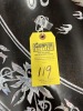 ASIAN STYLE BLACK LACQUER DINING TABLE WITH MOTHER OF PEARL SHELL INLAY - 94''x48'' - 8