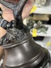 METAL OWL SCULPTURE - SIGNED A TIOT - 2