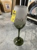 WOMAR GLASS DECORATIVE LARGE WINE GLASS - POLAND - 2