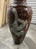 ORIENTAL VASE WITH MOTHER OF PEARL INLAY - 38''H - 3