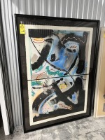 FRAMED & MATTED PICTURE - ABSTRACT - SIGNED MARVIN MARKMAN - 50''x68''