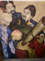 PICTURE - ORIENTAL MEN - SIGNED - 47''x60''