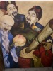 PICTURE - ORIENTAL MEN - SIGNED - 47''x60''