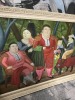 GOLD FRAME ARTWORK - REPRODUCTION - ''EL ZURDO Y SU CUADRILLA'' - FERNANDO BOTERO - 28''x40''